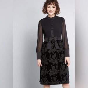 Modcloth X Anna Sui black Enigmatic Mood Dress